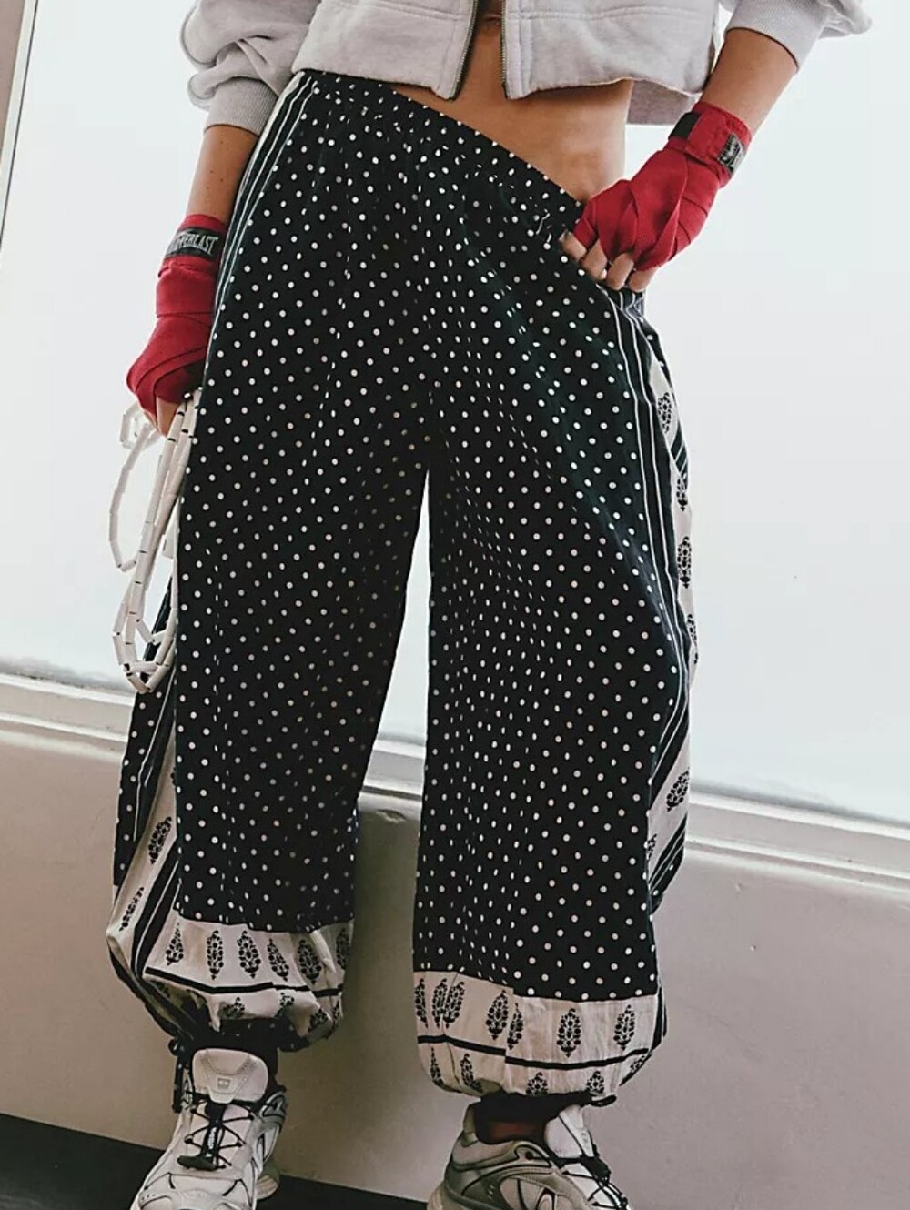 New Free People Movement On It Printed Balloon Pants, Sold Out Online - Picture 6 of 7